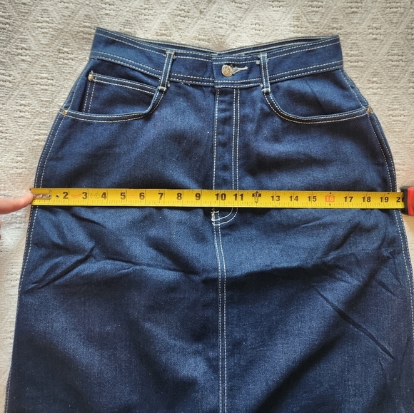 Vintage Gitano Denim Skirt Size 12 - Picture 3 of 7